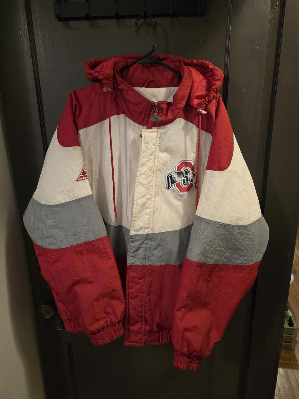 Vintage Apex One Ohio State Buckeyes Colorblock Jacket XL